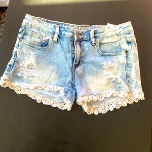 Lace jeans